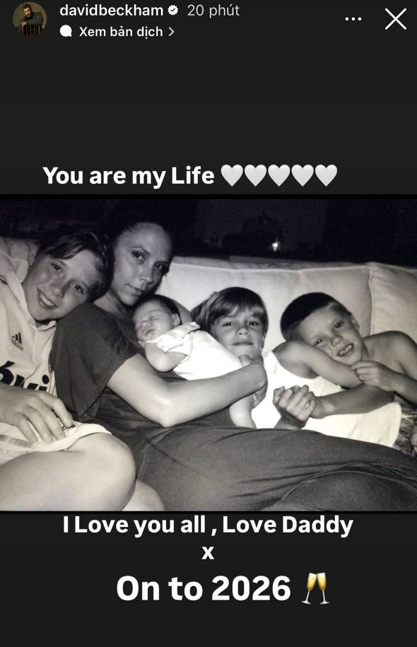 Đêm Giao thừa, David Beckham nghẹn ngào nhắn nhủ con trai cả đang xa cách: 