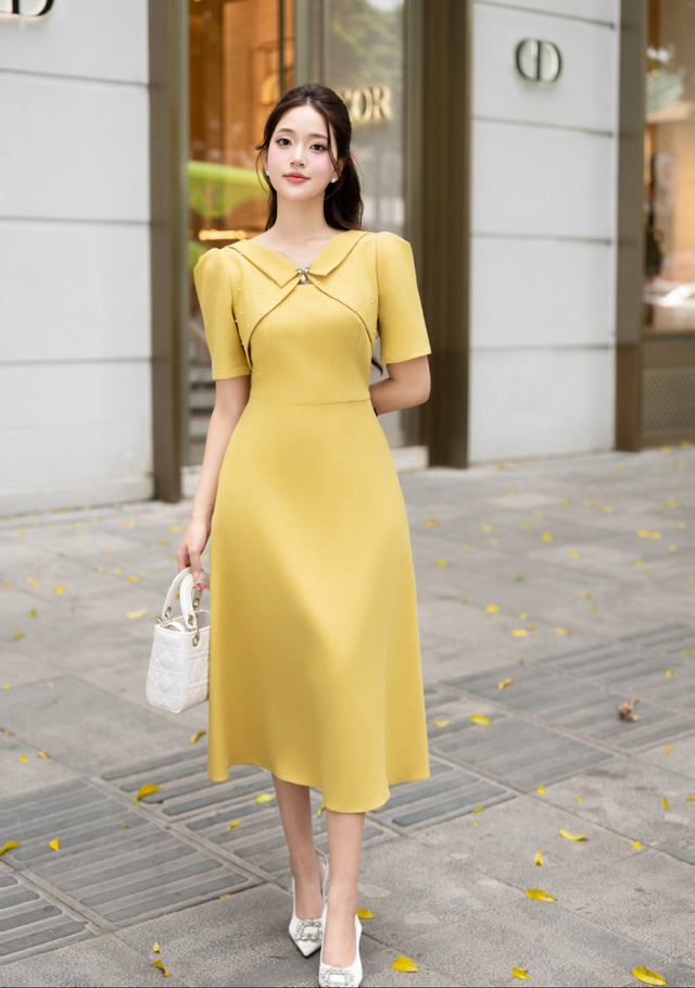 Diện trang phục sắc vàng rực rỡ, sang chảnh đón năm mới- Ảnh 6.