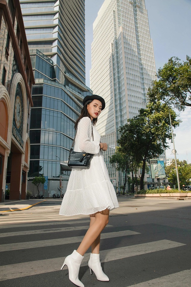 Váy babydoll trắng, ‘khoảng lặng’ ngọt ngào cho những nàng thơ yêu sự tối giản- Ảnh 5.