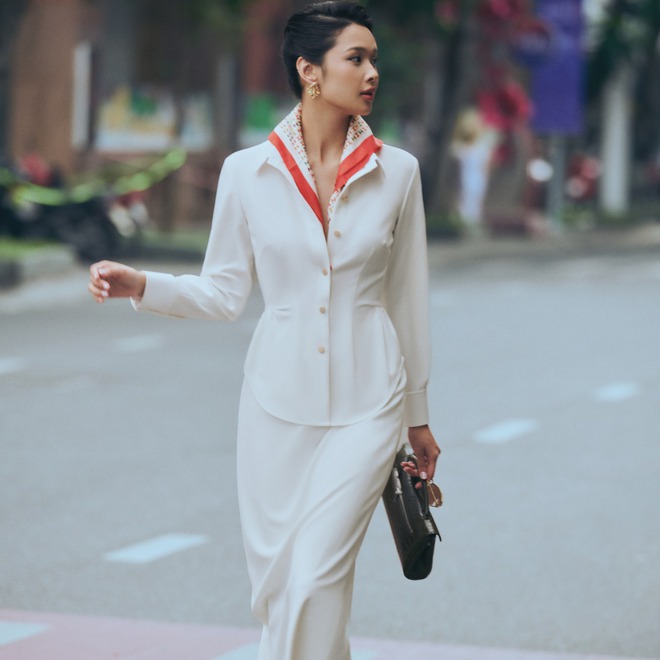 Màu trắng 'cloud dancer' lên ngôi: Mặc gì để an yên trong năm 2026?- Ảnh 8.