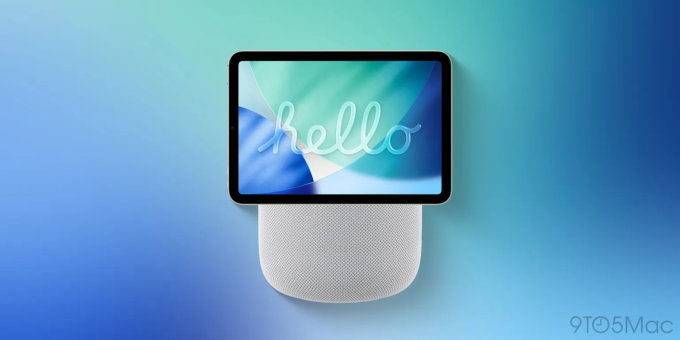 Hình dung về Apple Home Hub. Ảnh: 9to5mac