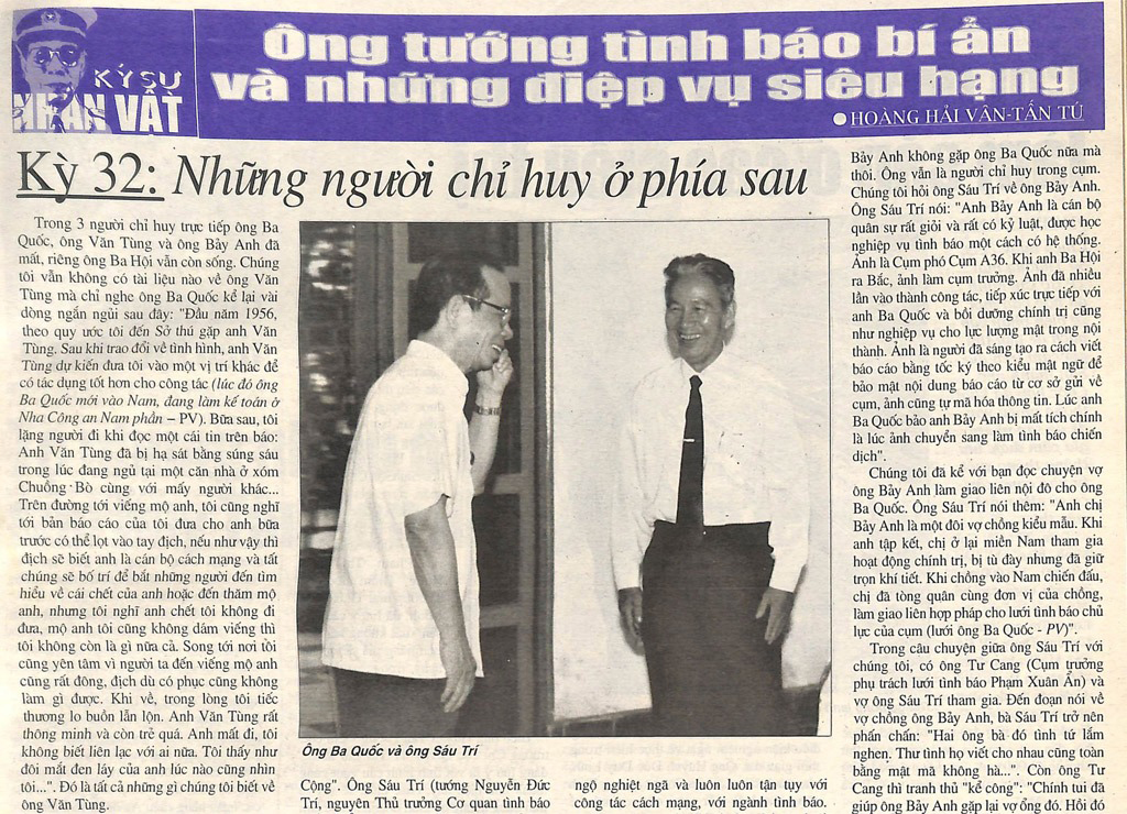 Những điệp vụ tình báo của ông Ba Quốc qua lăng kính báo Thanh Niên - Ảnh 4. Những điệp vụ tình báo của ông Ba Quốc qua lăng kính báo Thanh Niên - Ảnh 4.