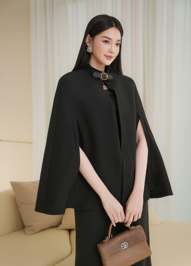 Mềm mại và ấm áp, áo choàng poncho ‘chiều lòng’ mọi quý cô sành điệu- Ảnh 3. Mềm mại và ấm áp, áo choàng poncho ‘chiều lòng’ mọi quý cô sành điệu- Ảnh 3.