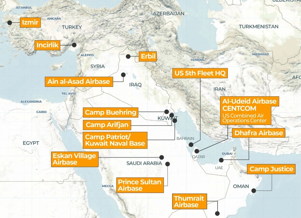Iran cảnh báo nhắm mục tiêu vào căn cứ quân sự Mỹ - 2