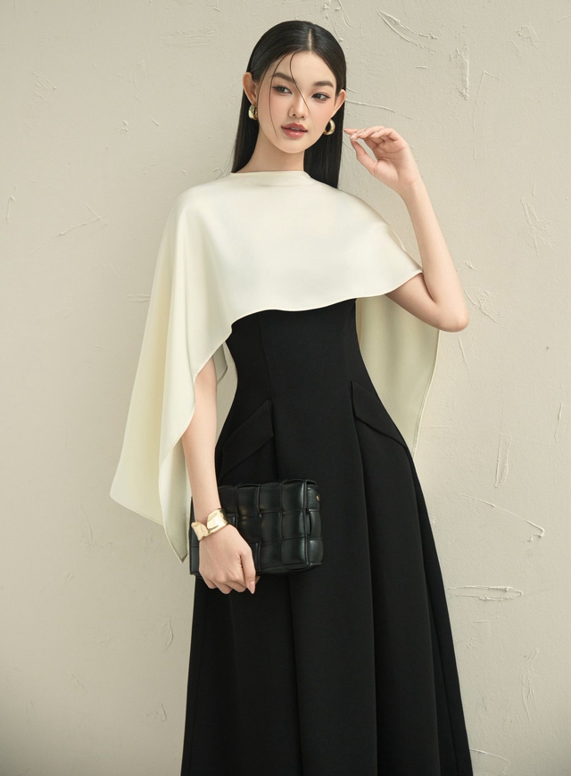 Phối váy và khăn choàng lụa voan, nhìn góc nào cũng đẹp- Ảnh 2. Phối váy và khăn choàng lụa voan, nhìn góc nào cũng đẹp- Ảnh 2.