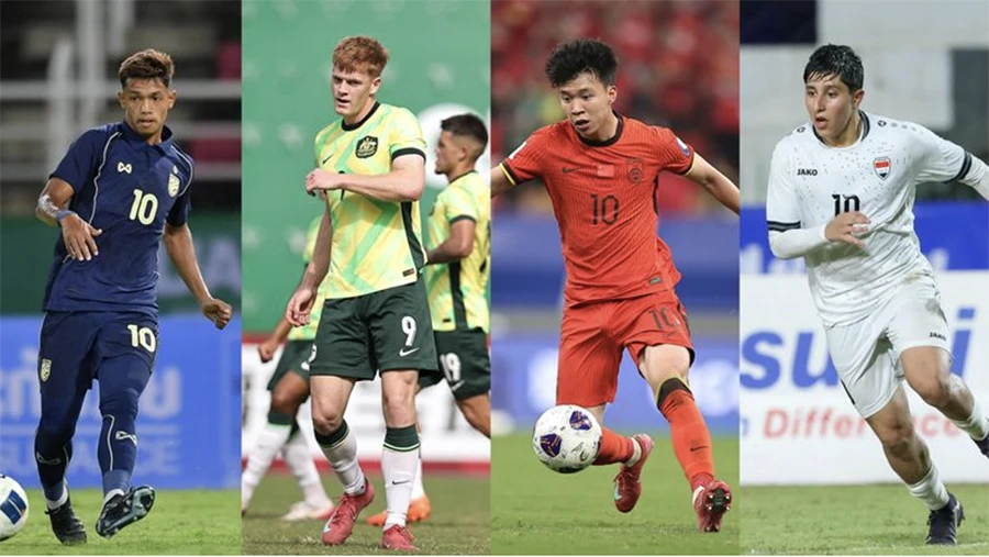 4 ngôi sao đáng chú ý ở bảng D. ẢNH: AFC u-23-chau-a.png