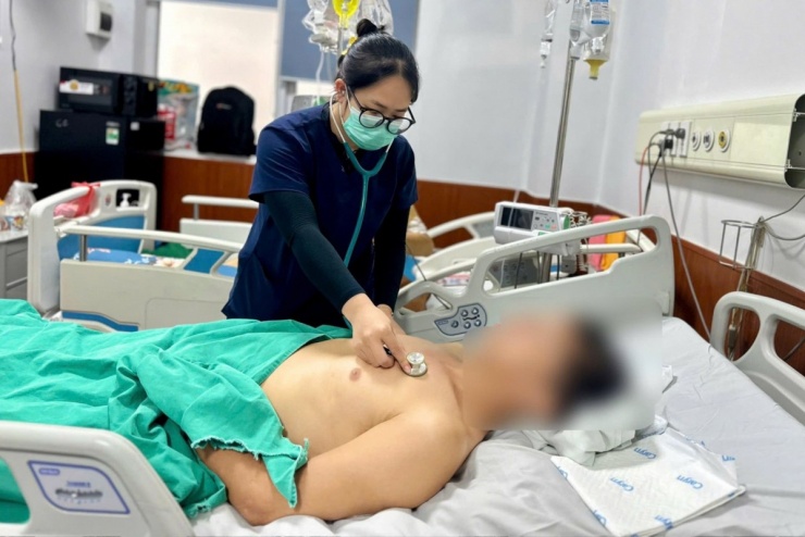 Bệnh nhân được điều trị tại Bệnh viện Bệnh Nhiệt đới Trung ương (Ảnh: BVCC).