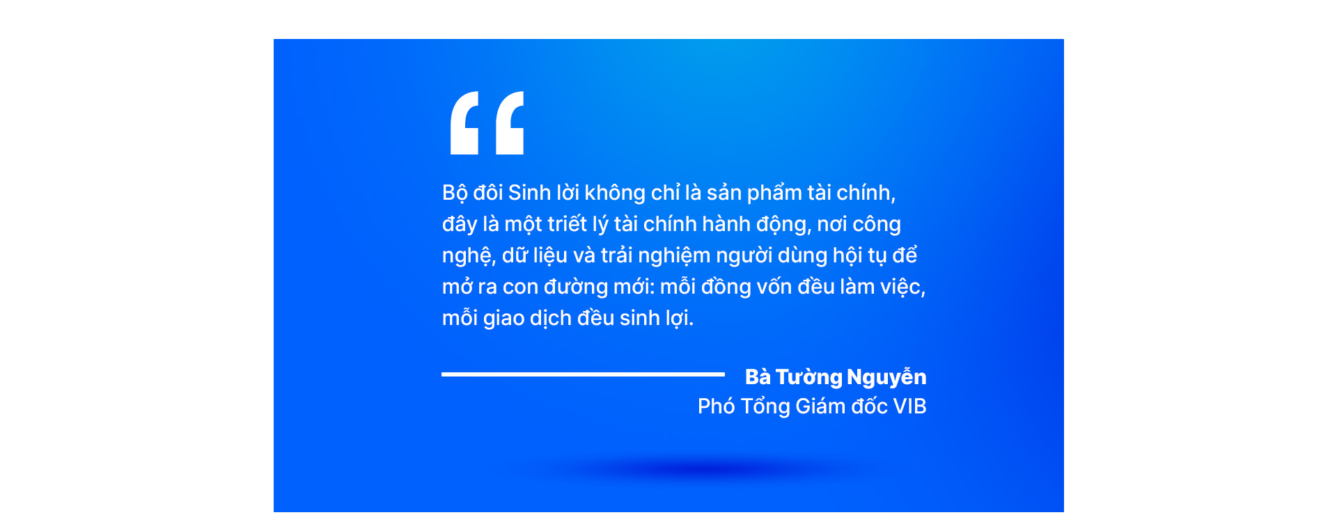 VIB chuyển đổi tiền ngủ thành tiền tự vận động - Ảnh 4.