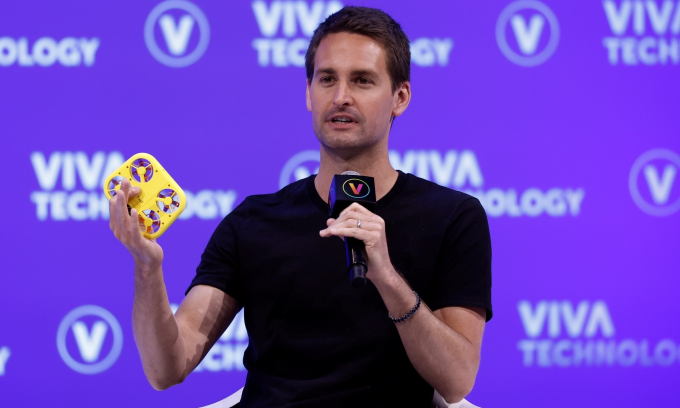 Evan Spiegel tại một hội thảo hồi năm 2022. Ảnh: Reuters