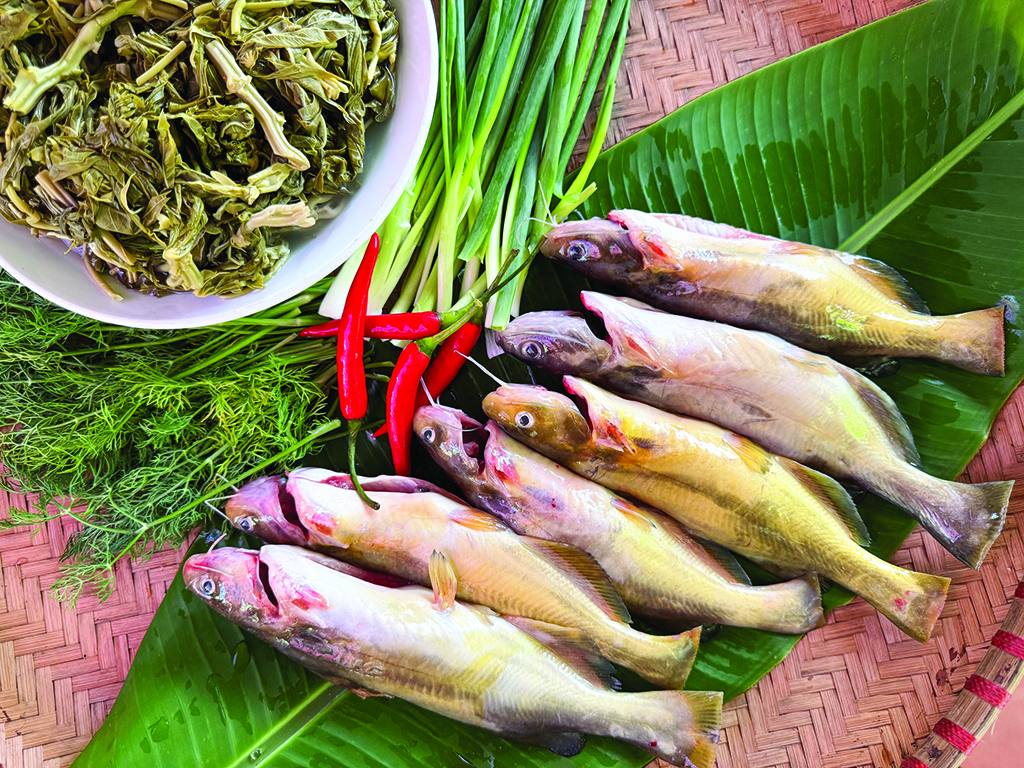 Về xứ Mường: 'Quái ngư' sông Đà trong cỗ lá Mường - Ảnh 3.