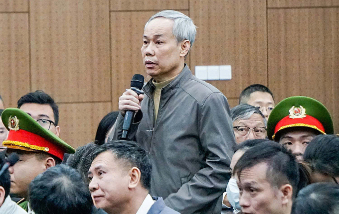 Cựu cục phó Nguyễn Hùng Long tại tòa. Ảnh: Linh Đan