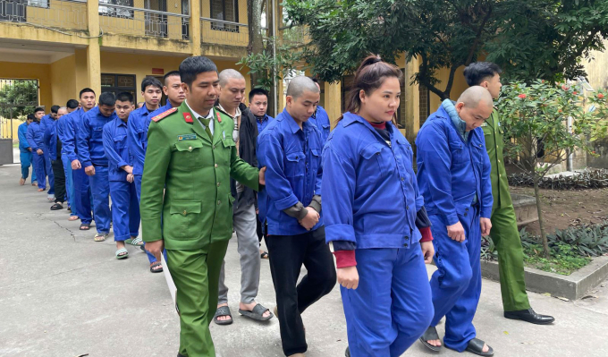 Những nghi can khác trong đường dây. Ảnh: Công an tỉnh Hưng Yên