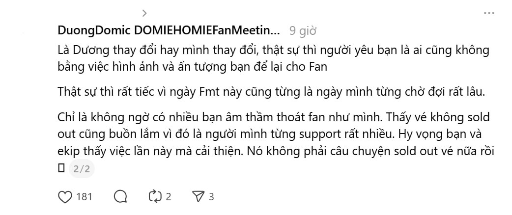 Fanmeeting của Dương Domic ế vé, tất cả là tại Linh Ka?- Ảnh 7. Fanmeeting của Dương Domic ế vé, tất cả là tại Linh Ka?- Ảnh 7.