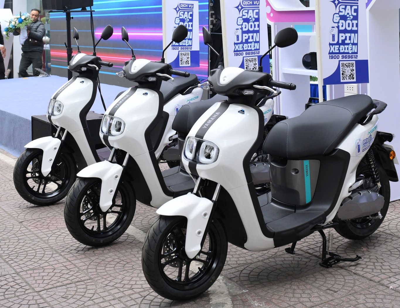 Honda và Yamaha 'tham chiến', cuộc đua trạm đổi pin xe máy điện bắt đầu nóng - Ảnh 4.