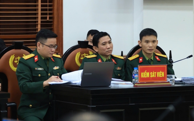 Đại diện VKS Quân sự Quân khu 5. Ảnh: Danh Lam