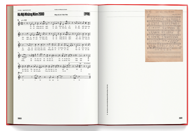 Trang giới thiệu ca khúc Hà Nội những năm 2000. Ảnh: Đông A