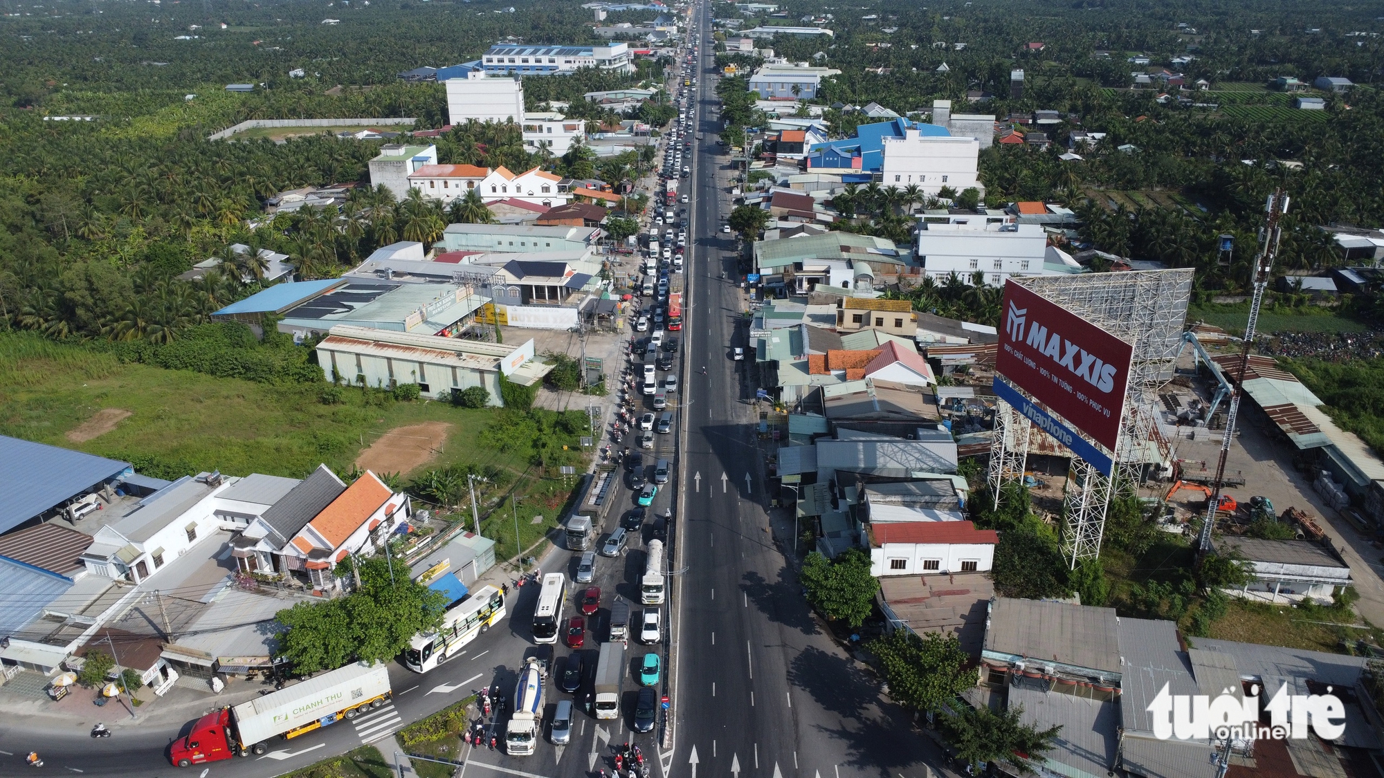 Nhiều người chọn cầu Rạch Miễu 2, giao thông ngã tư Đồng Tâm ngày càng quá tải 2 cầu Rạch Miễu 2 - Ảnh 2.