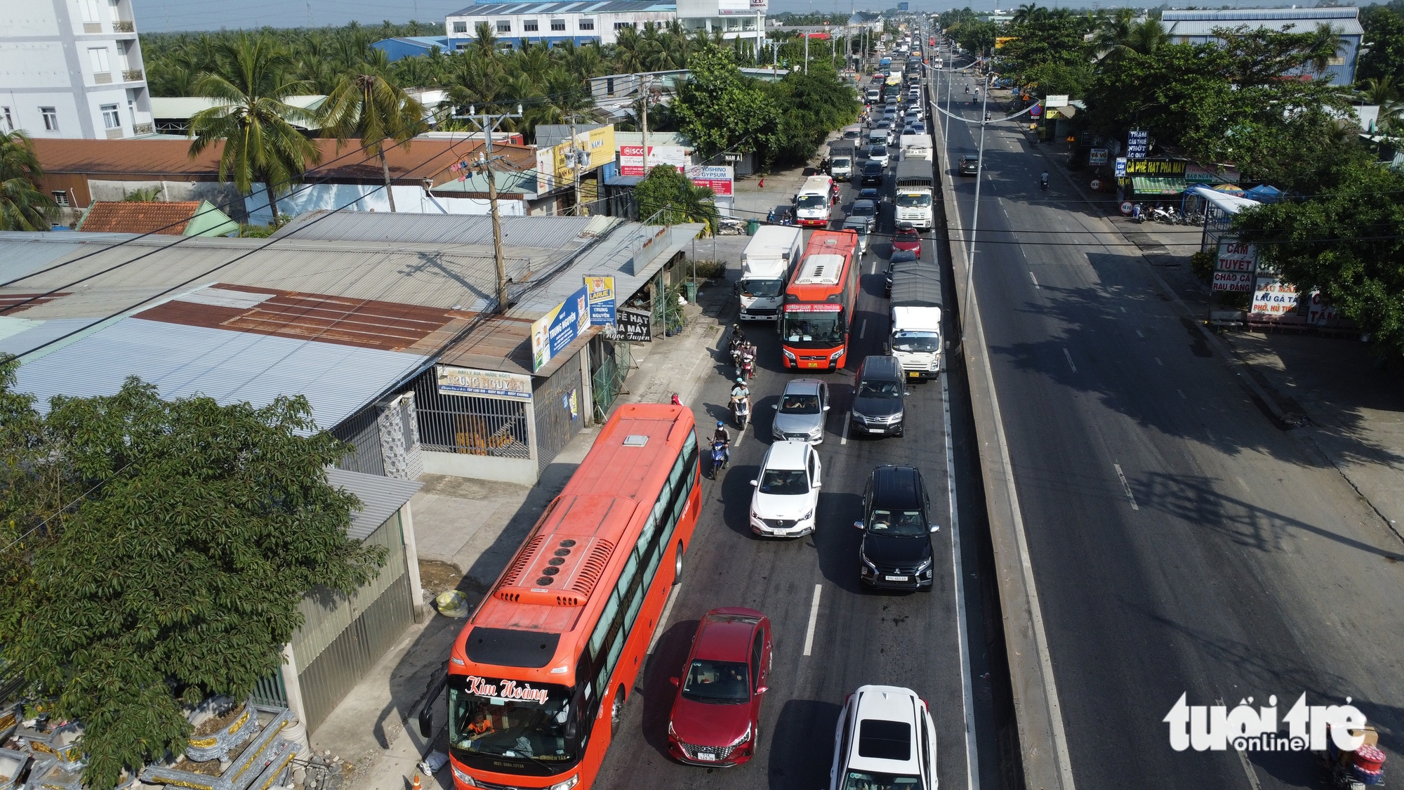 Nhiều người chọn cầu Rạch Miễu 2, giao thông ngã tư Đồng Tâm ngày càng quá tải 3 cầu Rạch Miễu 2 - Ảnh 3.