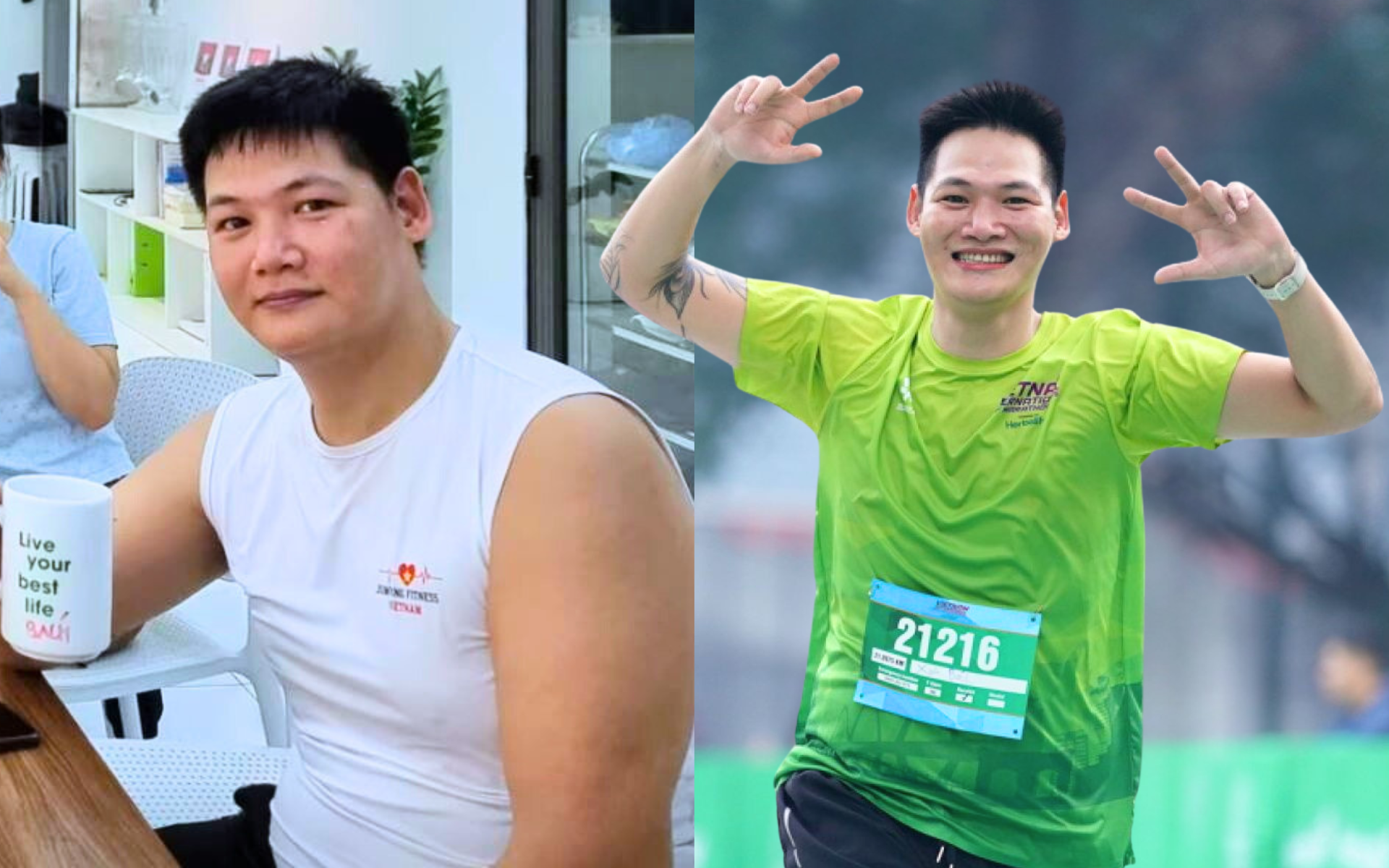 Từng nặng hơn 100kg, người đàn ông Hà Nội giảm 23kg và truyền cảm hứng cho mẹ 1 Từng nặng hơn 100kg, người đàn ông Hà Nội giảm 23kg và truyền cảm hứng cho mẹ - Ảnh 2.