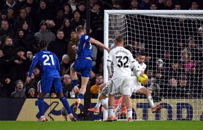 Liam Delap đá bồi quân bình tỷ số 1-1. Ảnh: Chelsea FC