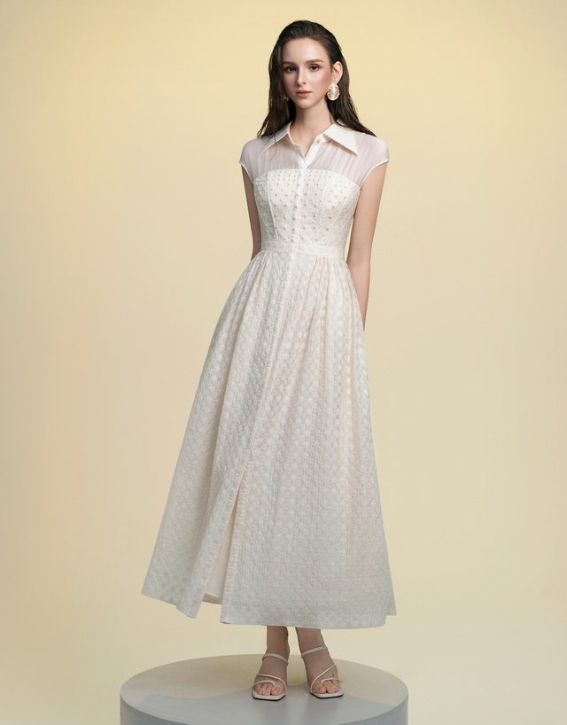 Váy sơ mi thắt eo duyên dáng, trang nhã - Ảnh 6.