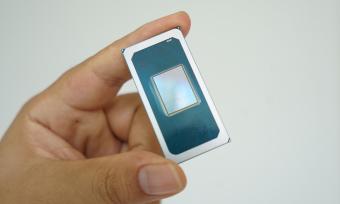 Cận cảnh chip Intel Core Ultra Series 3 tại Việt Nam. Ảnh: Bảo Lâm