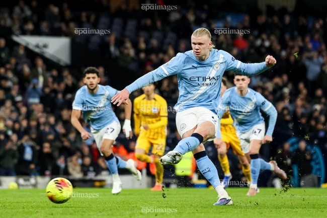 Haaland và đồng đội lại không thắng ở vòng 21. Ảnh: EPA. ngoai-hang-anh-dao-chieu-kich-tinh-mu-va-man-city-say-chan-arsenal-huong-loi-lon (1).jpg