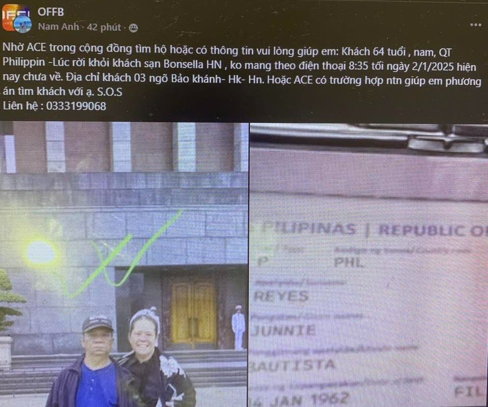 Lạc ở phố cổ Hà Nội, du khách Philippines lên sân bay Nội Bài nhờ giúp đỡ- Ảnh 2.