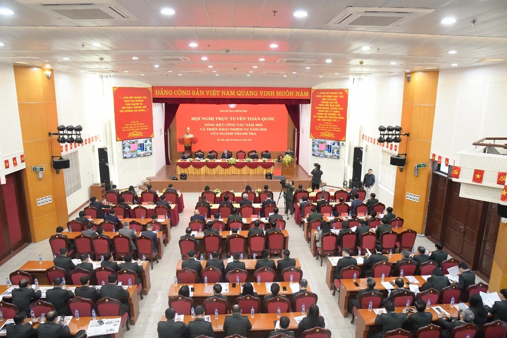 Toàn cảnh hội nghị. Ảnh: thanhtra.com.vn thanh tra Nguyễn Hòa Bình 2.jpg