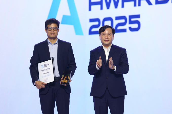 VinMotion nhận giải Thương hiệu công nghệ sáng tạo của năm. Ảnh: Quỳnh Trần