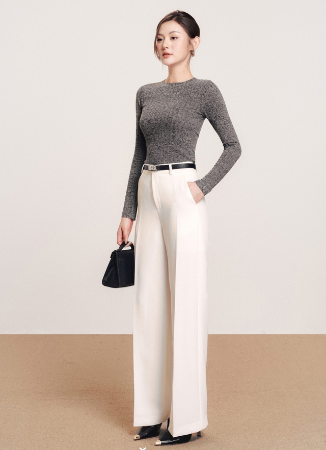 Quần ống loe, chân váy bút chì... tôn chân dài và còn dễ phối đồ- Ảnh 3. Quần ống loe, chân váy bút chì... tôn chân dài và còn dễ phối đồ- Ảnh 3.