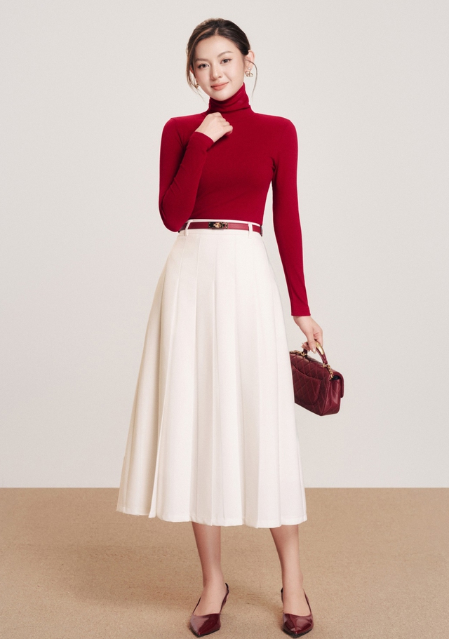 Quần ống loe, chân váy bút chì... tôn chân dài và còn dễ phối đồ- Ảnh 9. Quần ống loe, chân váy bút chì... tôn chân dài và còn dễ phối đồ- Ảnh 9.