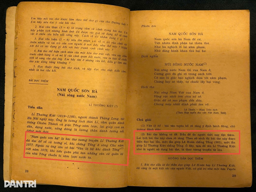 Sách giáo khoa 36 năm trước viết gì về tác giả bài “Nam quốc sơn hà”? - 2