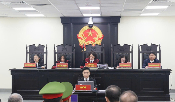 Phiên xét xử do thẩm phán Trần Thị Lê Na làm chủ tọa. Ảnh: Phạm Dự