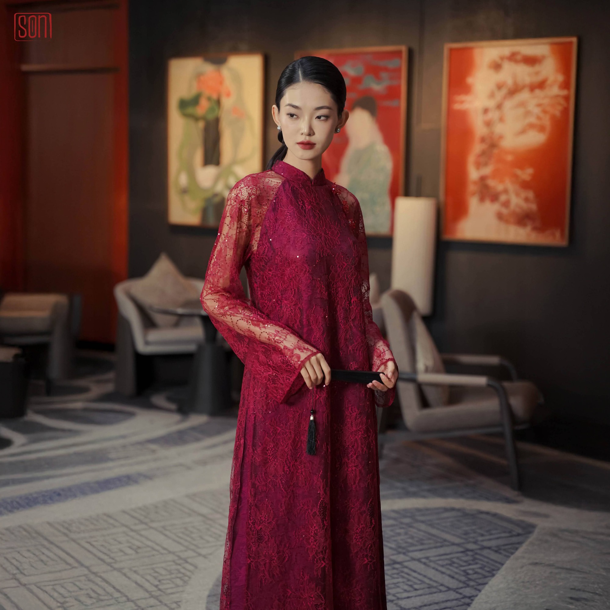 Vì sao áo dài ren được dự đoán là “át chủ bài” mùa Tết 2026?- Ảnh 6.