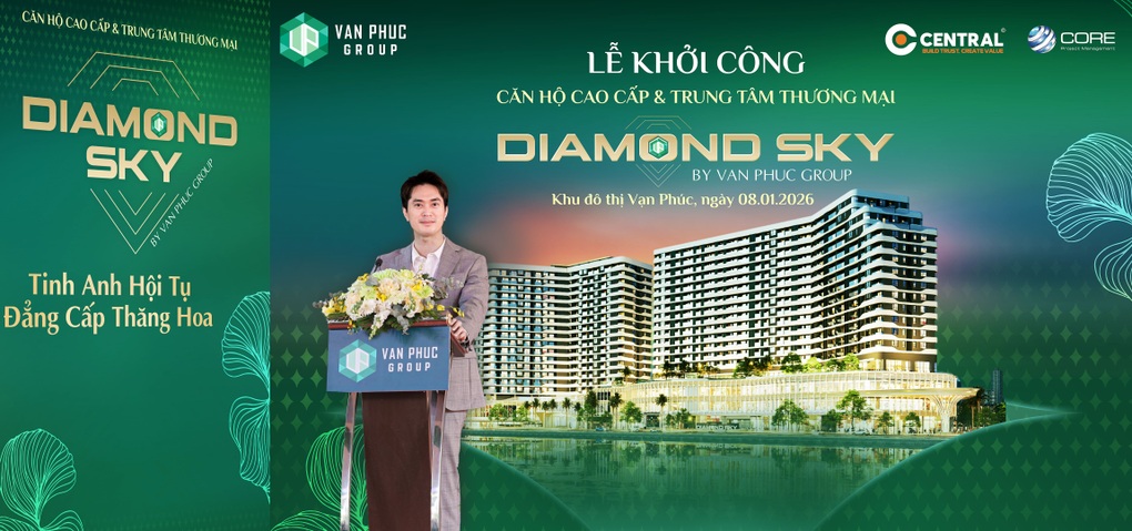 Van Phuc Group khởi công tầng hầm dự án Diamond Sky tại Van Phuc City - 3