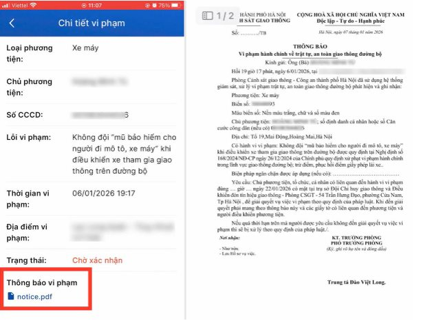 Bị Camera AI đã phát hiện vi phạm ATGT tại Hà Nội, người dân nộp phạt nguội ở đâu?- Ảnh 2.