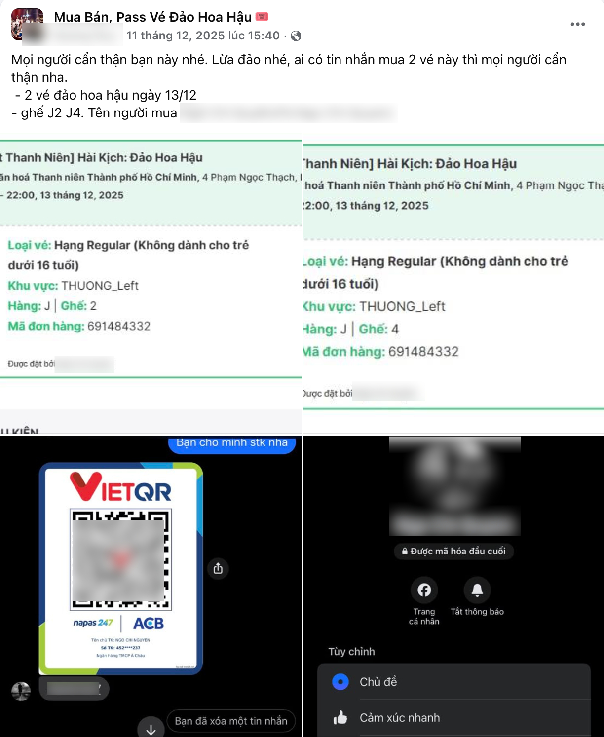 Vở kịch đang hot nhất Việt Nam, giá vé bán lại gấp 3 lần vẫn có người mua, BTC thông báo khẩn!- Ảnh 8.