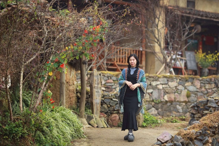 Chị Thanh Thảo Lê check in tại Làng du lịch tốt nhất thế giới 2025 trong kỳ nghỉ Tết dương lịch 2026. (Ảnh: NVCC)