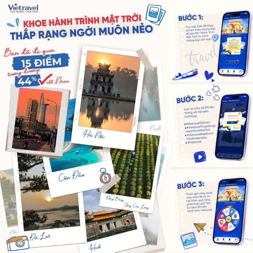 Vietravel gom triệu tia nắng trên những chuyến đi, lưu giữ “Hành Trình Mặt Trời” rạng ngời của người Việt- Ảnh 3. Vietravel gom triệu tia nắng trên những chuyến đi, lưu giữ “Hành Trình Mặt Trời” rạng ngời của người Việt- Ảnh 3.