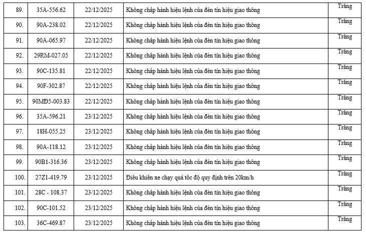 200 chủ xe có biển số sau nhanh chóng nộp phạt nguội theo Nghị định 168: Vi phạm cùng 1 lỗi có mức phạt lên tới 20 triệu đồng- Ảnh 7.