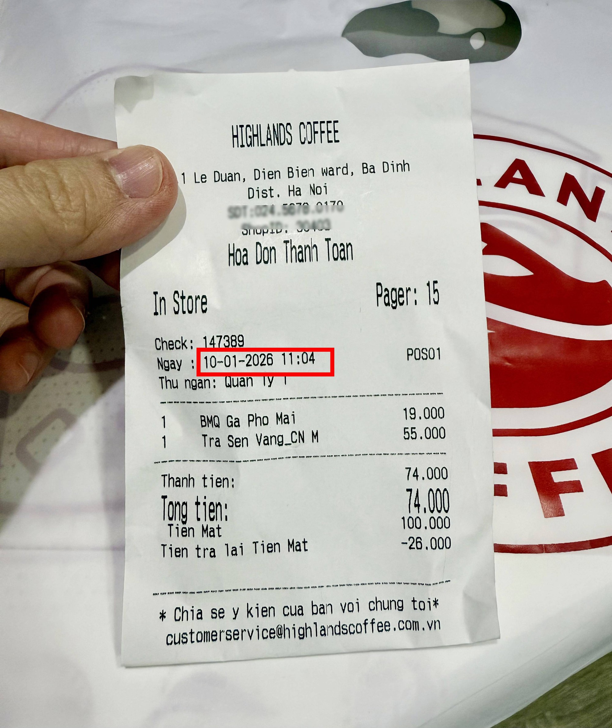 Tình hình loạt chi nhánh Highlands sau thông báo 