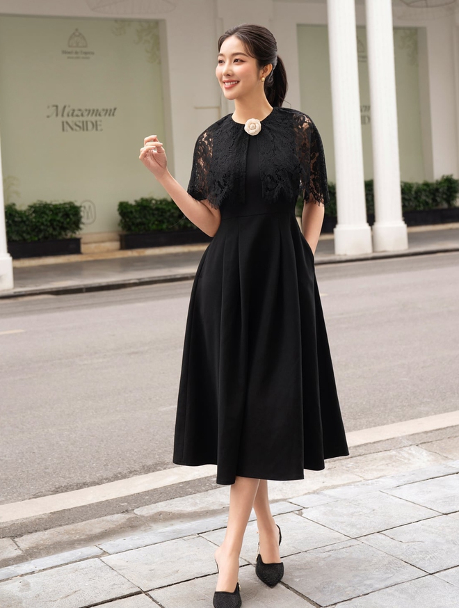 Đầm đen, lựa chọn an toàn nhưng nổi bật cho mọi bữa tiệc - Ảnh 6.