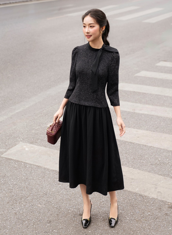 Đầm đen, lựa chọn an toàn nhưng nổi bật cho mọi bữa tiệc - Ảnh 7.