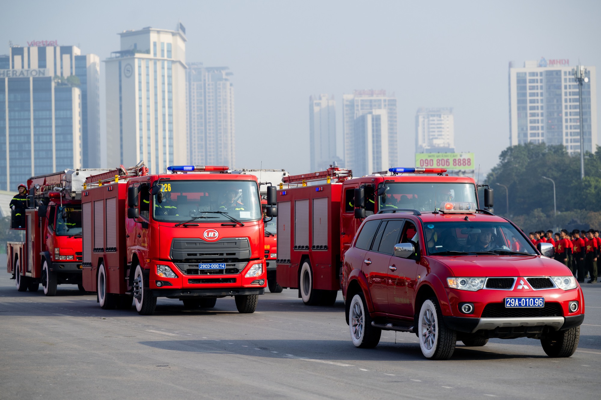 Toàn cảnh Lễ xuất quân và màn diễn tập hoành tráng bảo vệ an ninh Đại hội XIV tại Mỹ Đình- Ảnh 21. Toàn cảnh Lễ xuất quân và màn diễn tập hoành tráng bảo vệ an ninh Đại hội XIV tại Mỹ Đình- Ảnh 21.