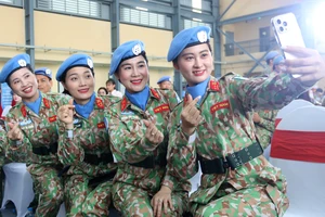 Chiến sĩ mũ nồi xanh rạng rỡ lên đường gìn giữ hòa bình Liên Hợp Quốc