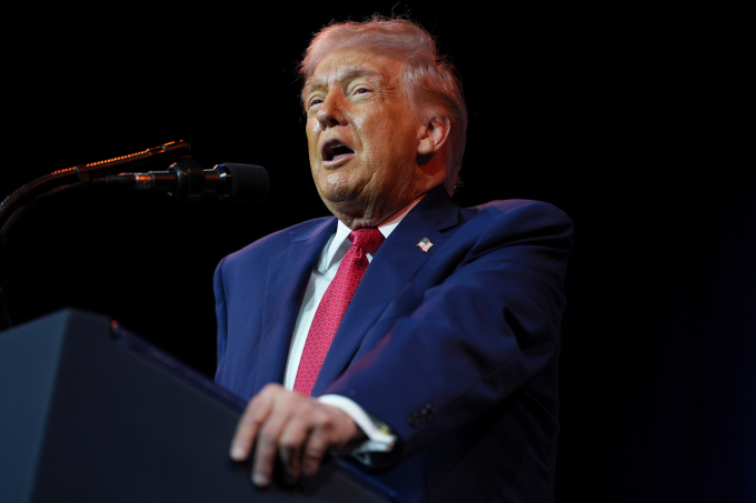 Tổng thống Donald Trump phát biểu tại Washington ngày 6/1. Ảnh: AP