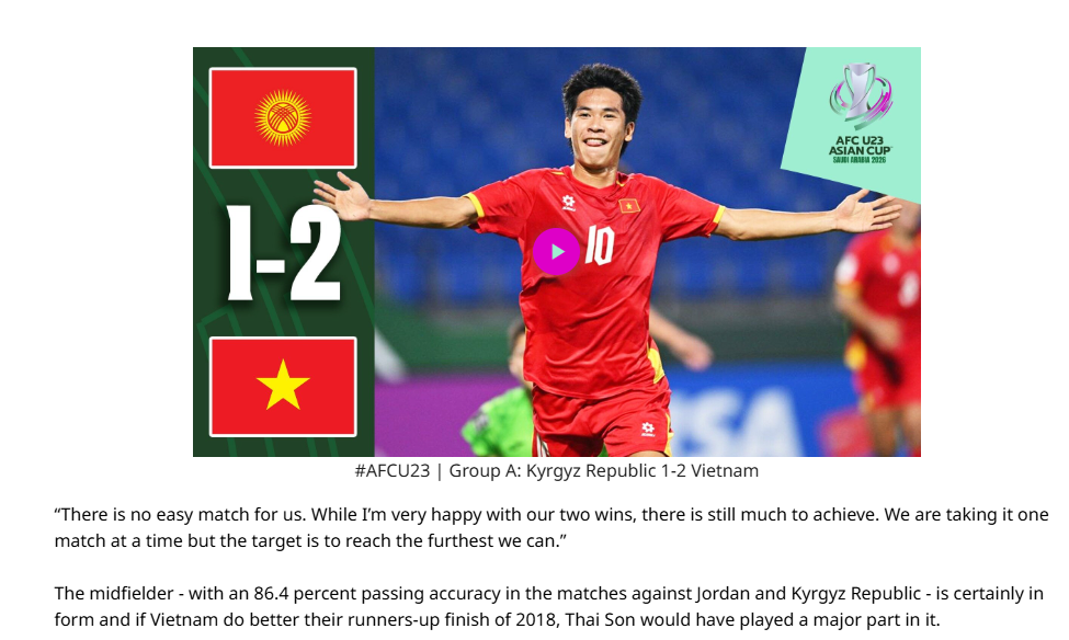 Truyền thông châu Á ngợi khen 