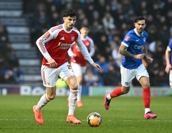 Kai Havertz tái xuất sau hơn bốn tháng dưỡng thương. Ảnh: Arsenal FC