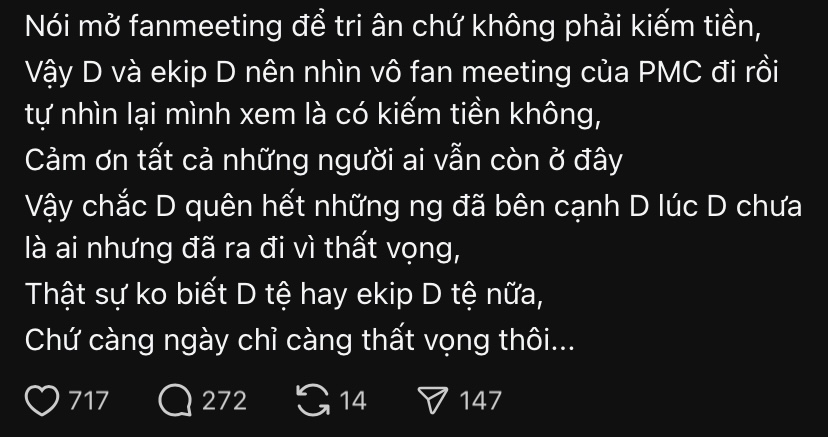 Dương Domic lên tiếng sau tin đồn ế vé: Không làm fanmeeting vì tiền- Ảnh 4.